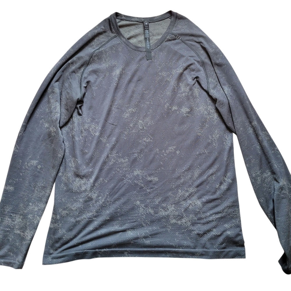 Lululemon // M's Metal Vent Tech LS 2.0 // L // Dappled Felidae Raw Linen